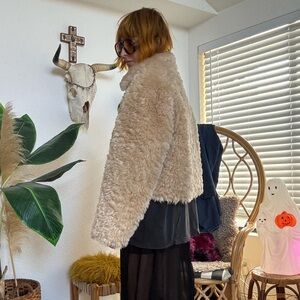 Urban Outfitters Tan Teddy Jacket